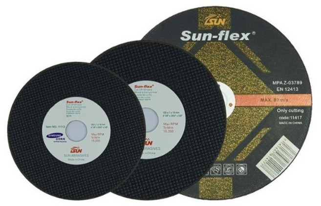 선플렉스 5인치 절단석 50장 125 x 16 스텐 철재용 그라인더날, 50개