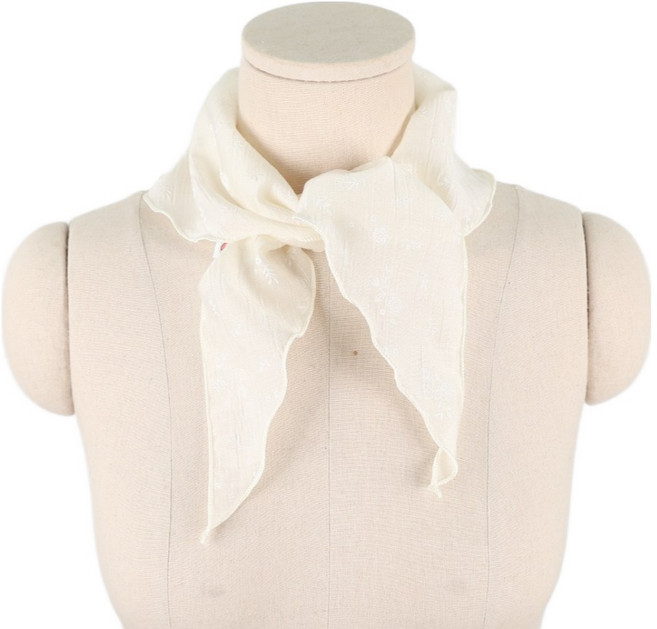 에스랑제이 여성 마리엘 삼각 반다나 스카프 쁘띠 헤어 두건 패션 목스카프