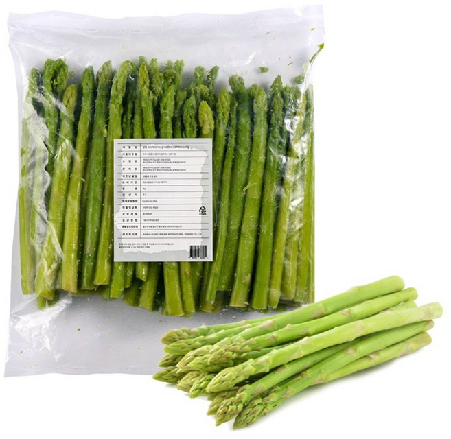 부드러운 아스파라거스 (냉동), 1kg, 5개