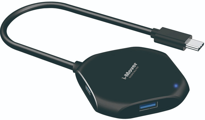 아이무버 4in1 USB3.0 멀티허브 팔각형, 1개