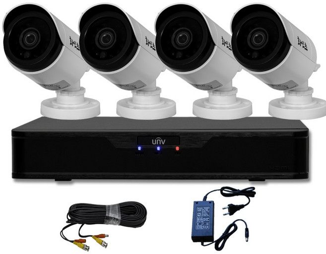 화인츠 200만화소 4채널 CCTV 자가설치세트 패키지 DVR 실내 실외 카메라 20m포함 HDD 미포함, 4개, 실외 카메라갯수