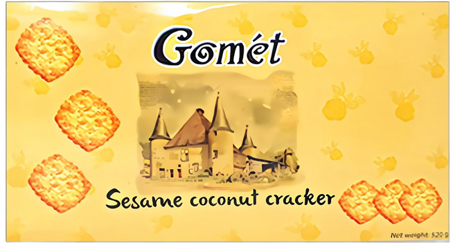 뉴트리365 고멧 참깨 코코넛 크래커, 520g, 2개