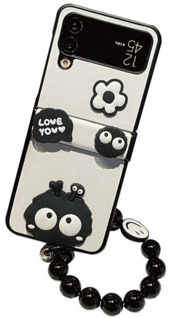 나인틴프라이데이 왕눈이 캐릭터 Z플립 Z폴드 힌지 보호 스트랩 케이스