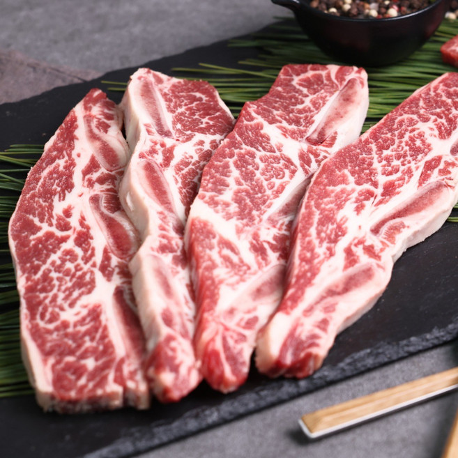 삼시세끼연구소 블랙앵거스 la갈비 미국산 678 꽃갈비 초이스등급 명절 선물세트, 5kg, 1개, LA갈비 5kg