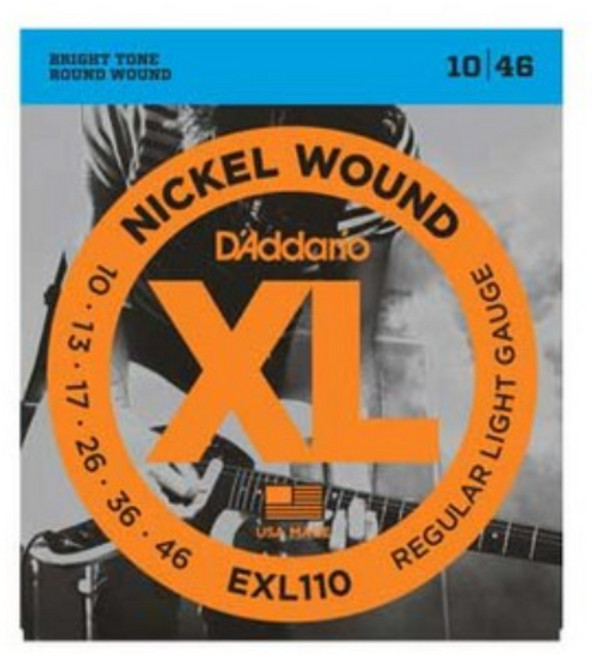 DAddario 다다리오 일렉스트링EXL110 (010-046)일렉줄 / 2개이상 구매시 일반기타줄1세트 더, 1개, EXL110