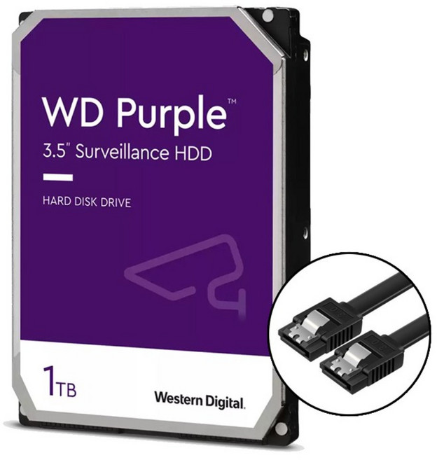 [WD정품] CCTV전용 WD Purple 하드디스크 / 오늘 출발, 1개, 1TB(WD11PURZ)