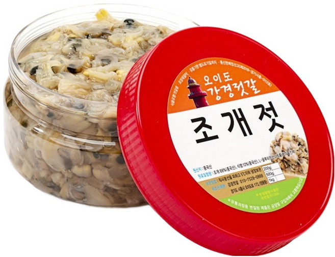 오이도강경젓갈 조개젓, 1kg, 1개