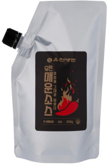 [유천냉면] 프리미엄 매운양념소스 물냉면소스 비빔냉면소스 매운소스, 1개, 2팩, 300g