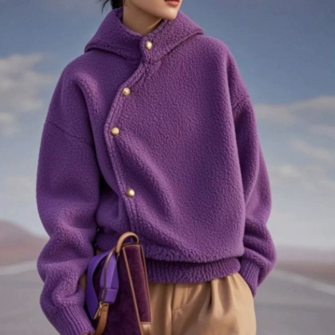 [딜마켓] 보라블상의 / 여성 겨울 포근한 소프트 뽀글이 티셔츠 상의