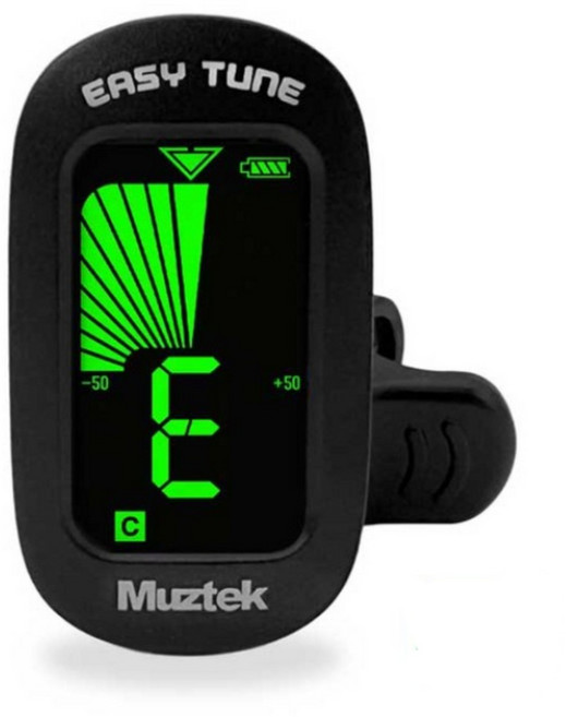 이지튠 Easy Tune 튜닝기 (충전식) 기타튜너 USB-C타입 고감도 조율기 선명한 디스플레이 (피크5개 증정), 1개
