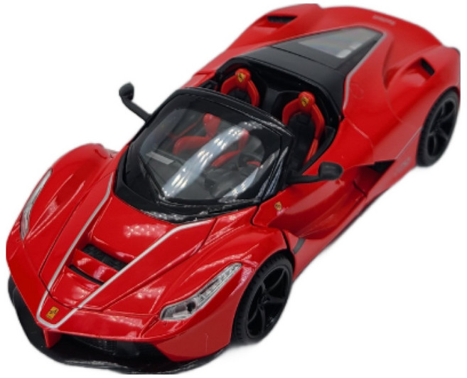 1:24 페라리 라페라리 ferrari 스포츠카 자동차모형 다이캐스트, 레드, 1개