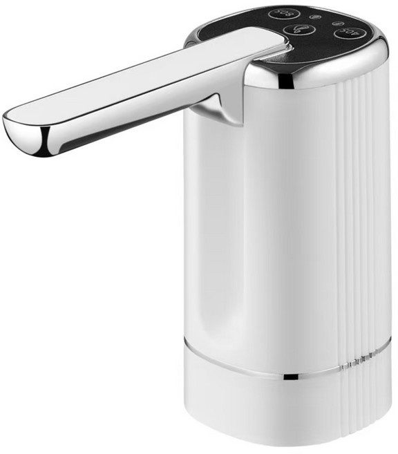 AIDU 원터치 접이식 스마트 워터펌프 충전식 캠핑워터 디스펜서 스마트 워터 디스펜서, 화이트, 1개, 1L