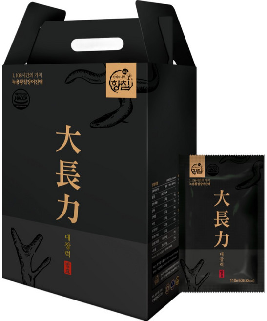 자연의힘 녹용황칠 장어진액 대장력 보약 기력회복 면역력강화 천연 보양 건강즙 귀한 선물, 110ml, 60개