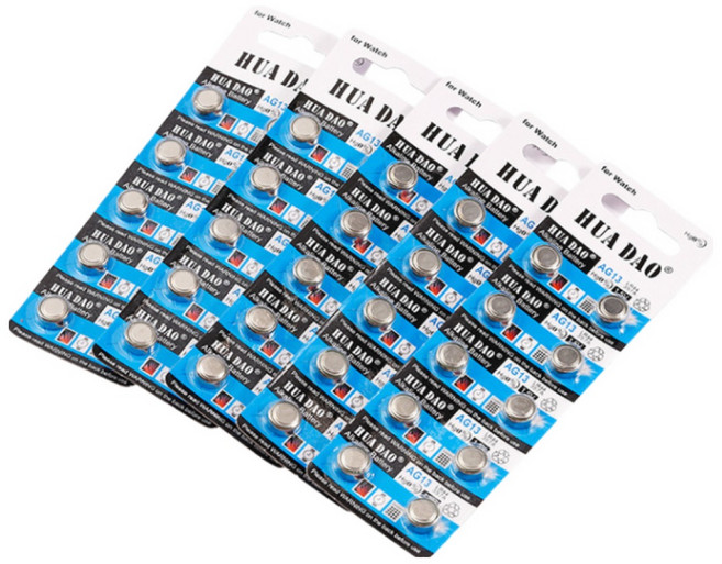 시계 수은건전지 lr44 ag13 50개, 100개