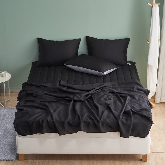 [국산] 리빙캐슬 여름 샤인 풍기인견 순면 리버저블 이불 세트