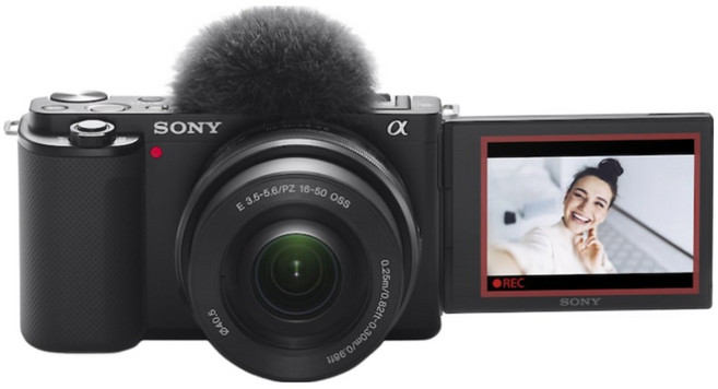 소니 ZV-E10K 렌즈세트 SELP16502 브이로그 카메라, 블랙