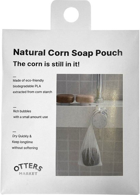 오터스마켓 PLA 옥수수 생분해 그물망사 비누 거품망, 10개