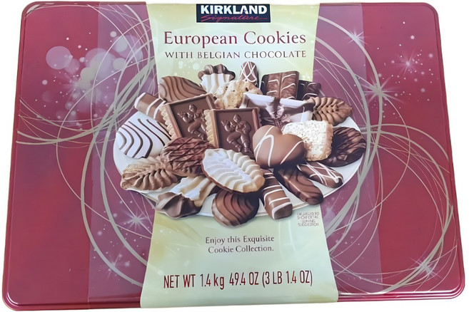 커클랜드 시그니춰 유로피언 쿠키 위드 벨지언 초콜릿, 1개, 1.4kg