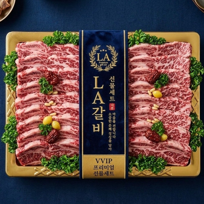 칼리스팜 지방손질한 LA꽃갈비 가정용, 1개, 4kg