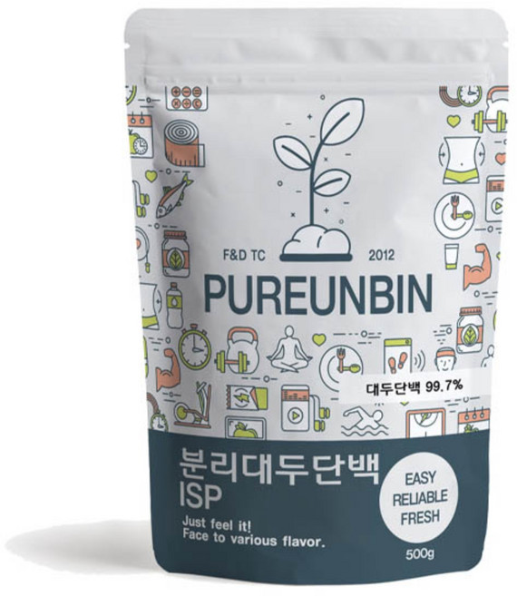 푸른빈 분리 대두 단백질 분말 가루, 500g, 1개