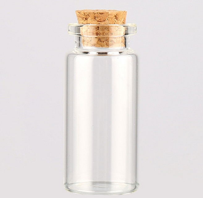 [위아리빙] 10ml 코르크마개 유리병 10개 미니 유리공병 금보관 소품 액세서리 보관병
