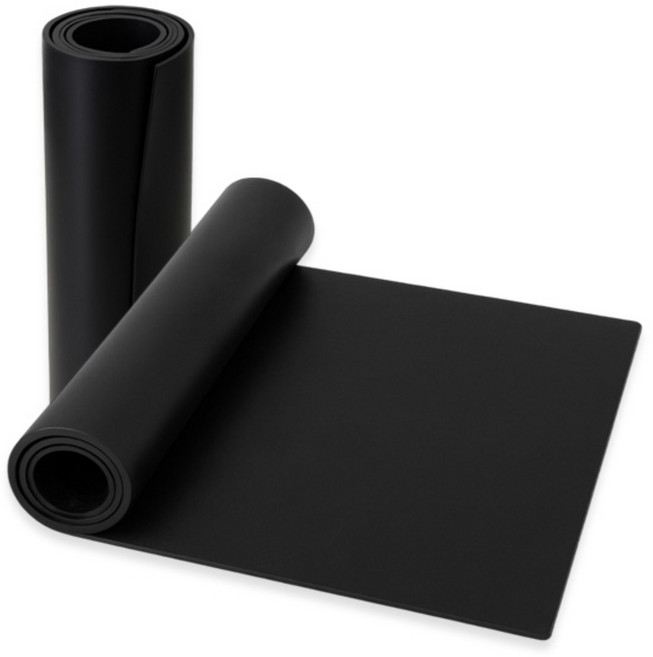 다용도 고무판 매트 선택형 2T 4T 6T 8T 10T 다양한 두께 바닥재 하수구 덮개용, 1개, 검은색