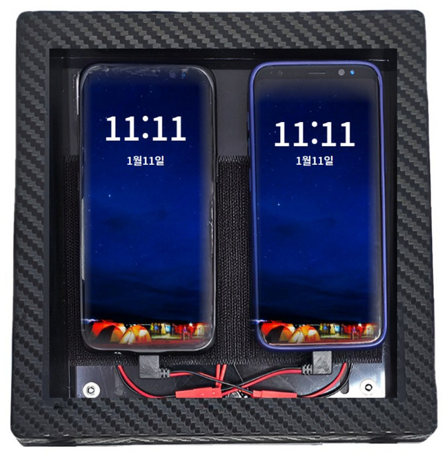 프로라이더스 스피드샵 퀵서비스용 배달대행 자석충전용 2구 만능방수케이스, C타입