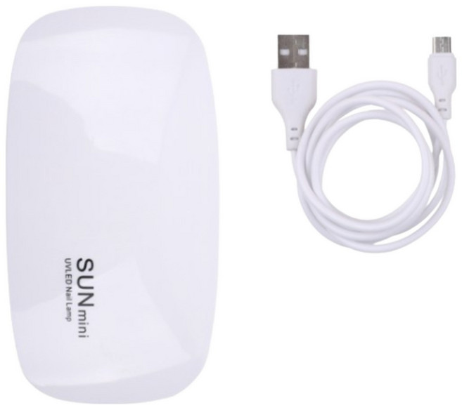 UV LED 젤 네일 램프 미니 6W 레진아트 램프, 1개