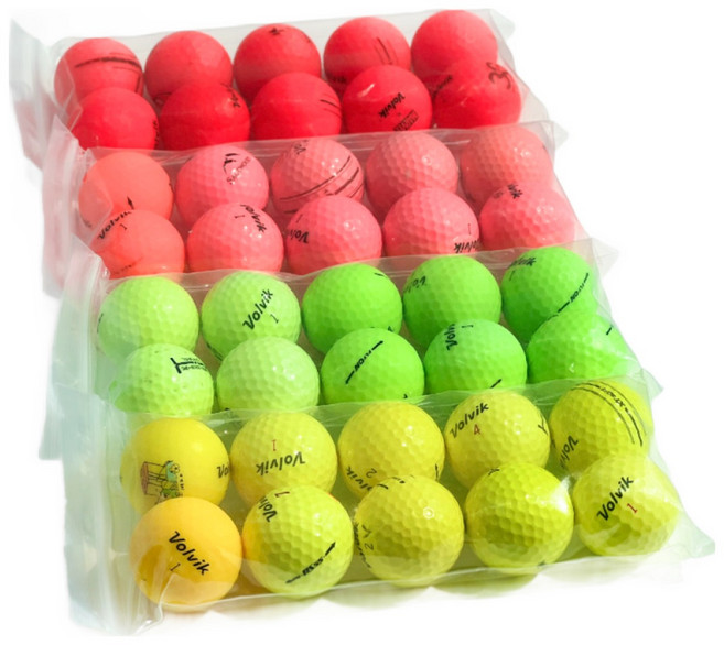 볼빅 단일 컬러 로스트볼 A급 30개, 노랑