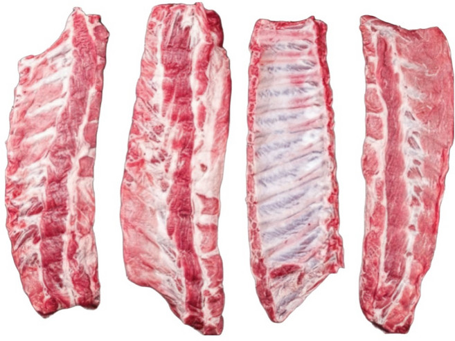 (한마음 미트) 로인립 살밥많은 bbq 등갈비 폭립 찜 구이 캠핑용 2kg/4kg (1번컷팅) 1박스10kg (냉동), 1박스, 10kg