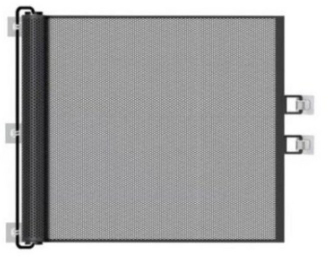 고냥냥 강아지 고양이 안전문 펫도어, 1개, 블랙