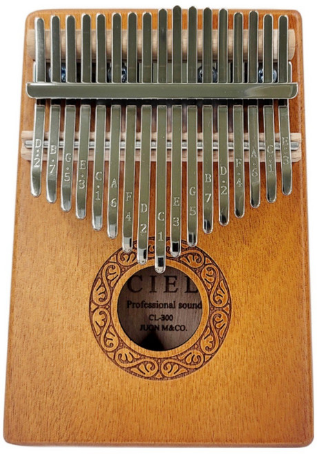 씨엘칼림바 국내생산 어린이 전용 17음 미니 사이즈 초등2학년 이하 강력추천 마호가니 어쿠스틱 미니전용 하드케이스 포함된 CL-300칼림바세트, 1개