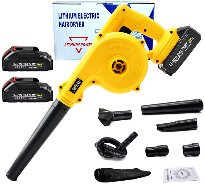 닝타우스 무선으로 간편한 강력 에어건 불고빨고 365 무선 핸디 송풍기 청소기 ZC-FJ01, 1세트, 본품 + 배터리2개이상