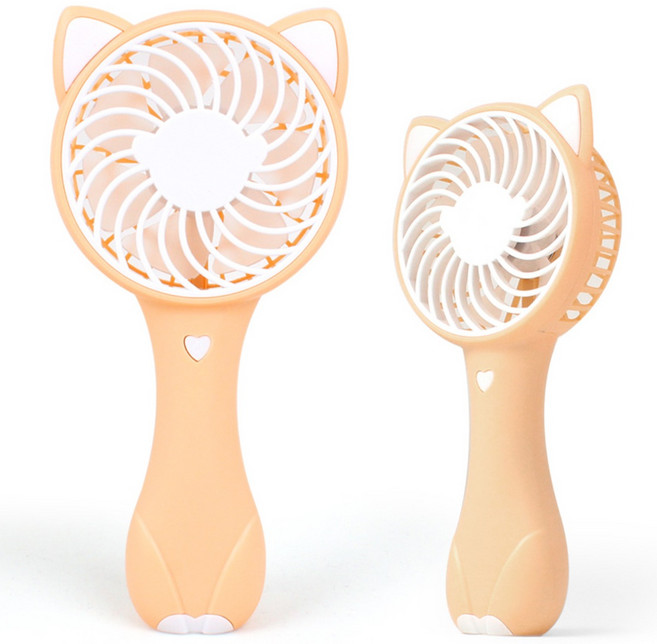 데코 충전식 휴대용 선풍기 FOX FAN, FOX FAN-DCS1, 베이지