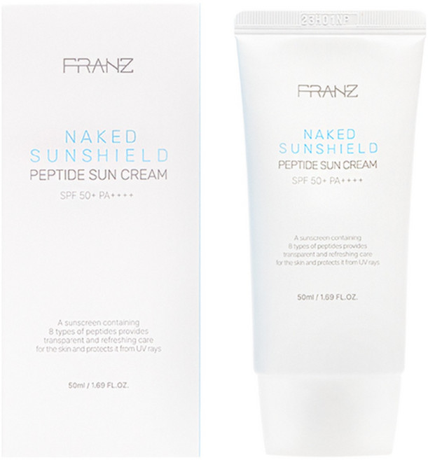 프란츠 네이키드 선쉴드 펩타이드 선크림 SPF50+ PA++++, 1개, 50ml