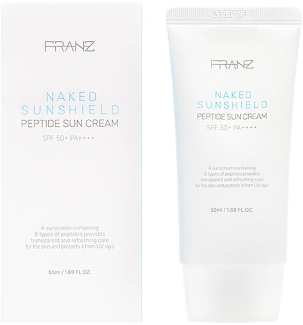 프란츠 네이키드 선쉴드 펩타이드 선크림 SPF50+ PA++++, 1개, 50ml - 쿠팡