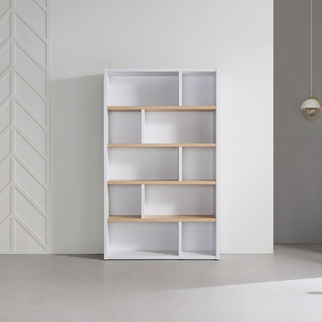 라센 5단 1200-B책장, 화이트메이플