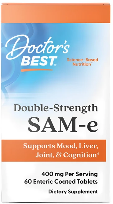 닥터스베스트 더블-스트랭스 SAM-e 400mg 타블렛 글루텐 프리 비건, 1개, 60정 - 쿠팡