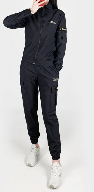 내셔널지오그래픽 벤츄리 건빵바지 집업 조거 트레이닝 세트 봄신상 남녀공용 데일리 산책 런닝 캐주얼룩