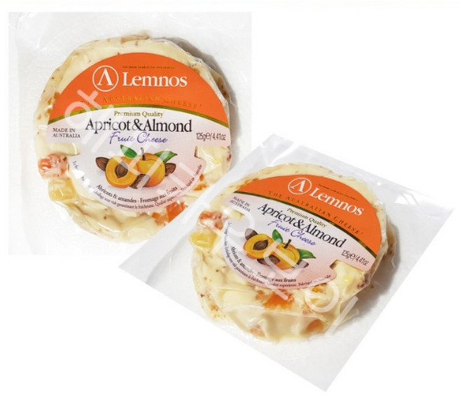 램노스 과일치즈 살구아몬드, 125g, 3개