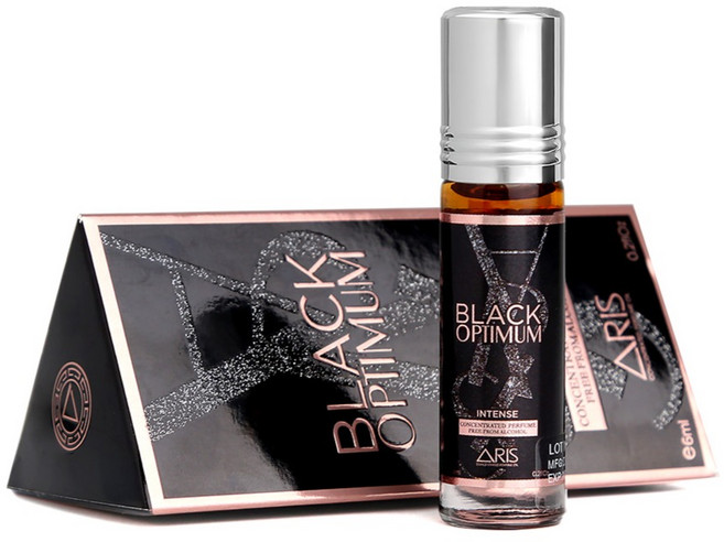아리스 ARIS 컨센트레이티드 퍼퓸 오일향수 블랙옵티멈 "밤의 매혹을 담은 블랙 옵티멈 거부할 수 없는 압도적 존재감", 1개, 6ml