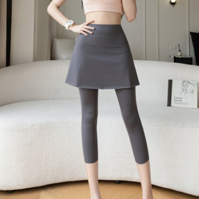 천하오 여름레깅스 7부 플레어치마 쿨레깅스 치마레깅스 L2355