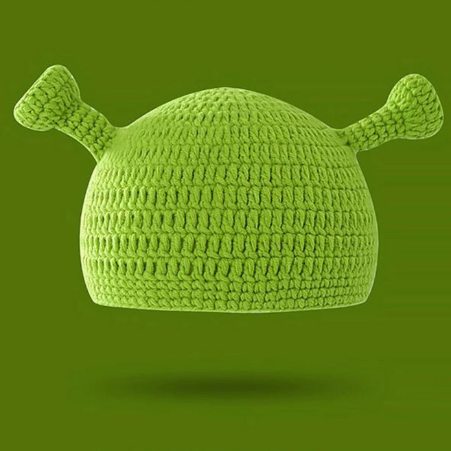 슈렉비니 모자 코스프레 아이템 코믹 소품 비니 성인