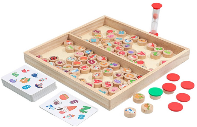 마크라쏭 예시카드 조각 찾기 시지각 멀티 게임 전경 배경 활동 작업치료 교구 인지치료 어린이집 놀이 보드게임 kc인증, 멀티게임, 1개