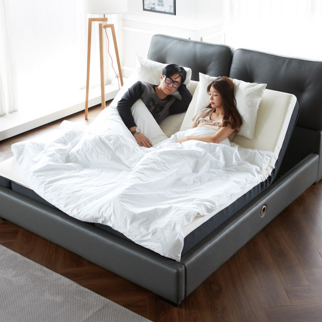 [까사살로티] 모션베드 전동침대 V1시리즈 (슈퍼싱글 퀸 킹트윈), 다크그레이