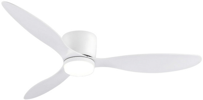 오픈홈 천장형 실링팬 LED조명 4계절 리모컨, 화이트, 52인치, 포함
