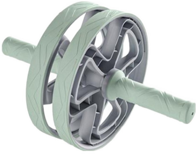 JOINFIT AB 슬라이드 / 2중휠 TPR 복근운동 코어 뱃살 운동기구 홈트 무소음패턴 스프링X, 그린, F.C.003A