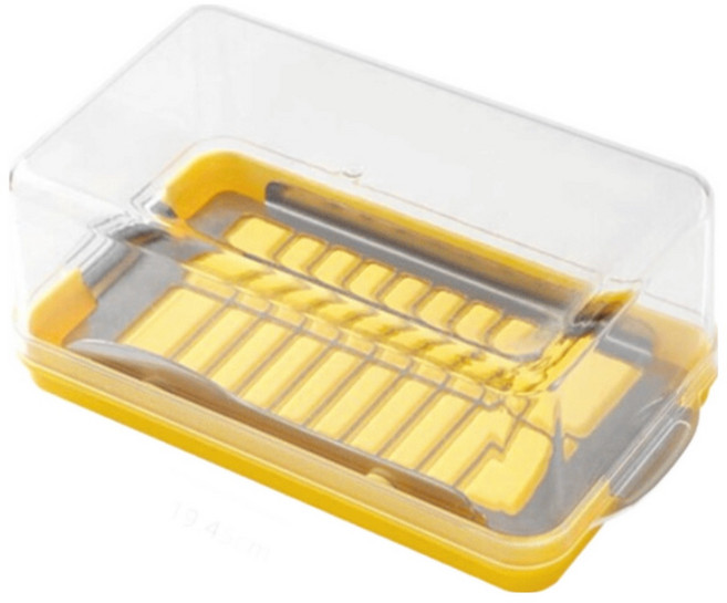 해푸리 버터소분기 커팅 케이스 용기 버터커터기 포크포함, 1개