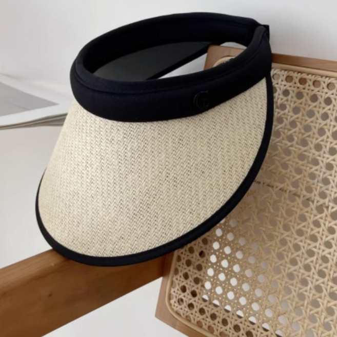 메이뮤 여성 챙넓은 여름 라탄 썬캡