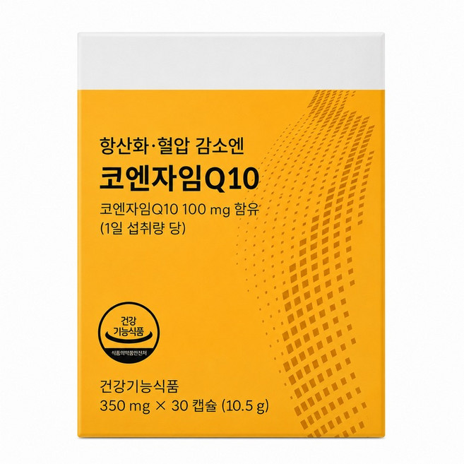 모두의루틴 코엔자임 Q10 잦은 편 두통 고혈압 완화 항산화 정자 난자 건강, 4개, 30정
